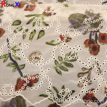 New Embroidered Chiffon Fabric With High Quality